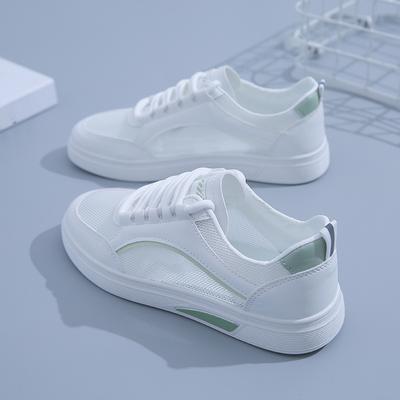 Women's White Shoes Summer New Ins Versatile Casual Hollow Mesh Surface Women's Shoes