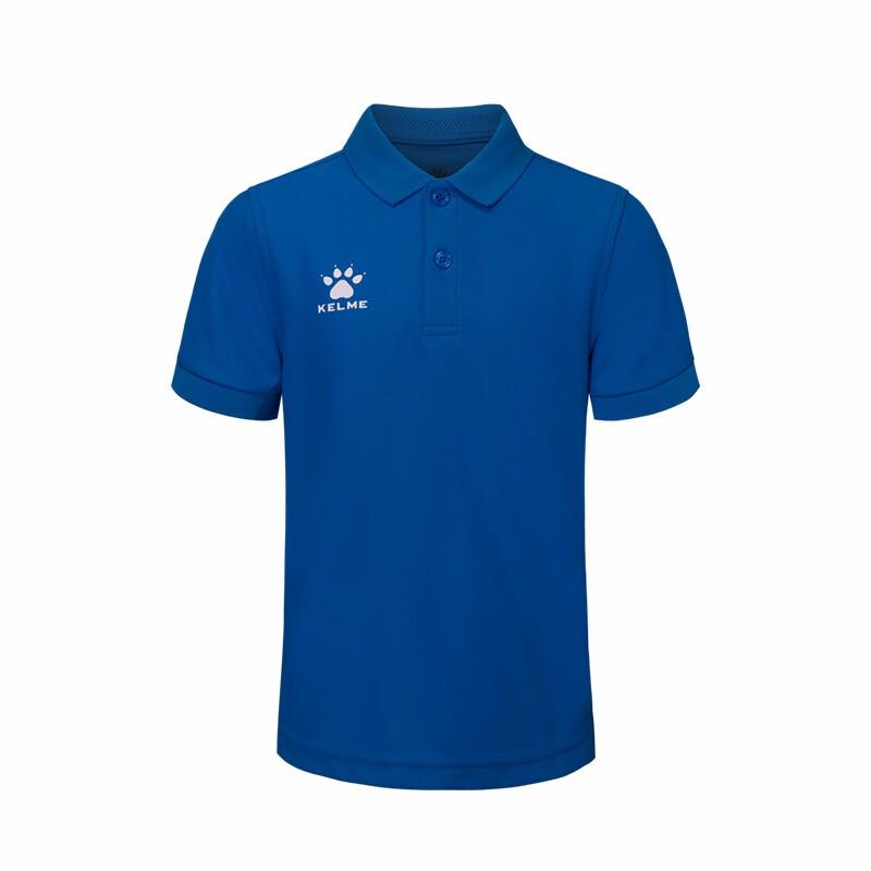 KELME Kids  Short Sleeve Polo Soccer Jersey L