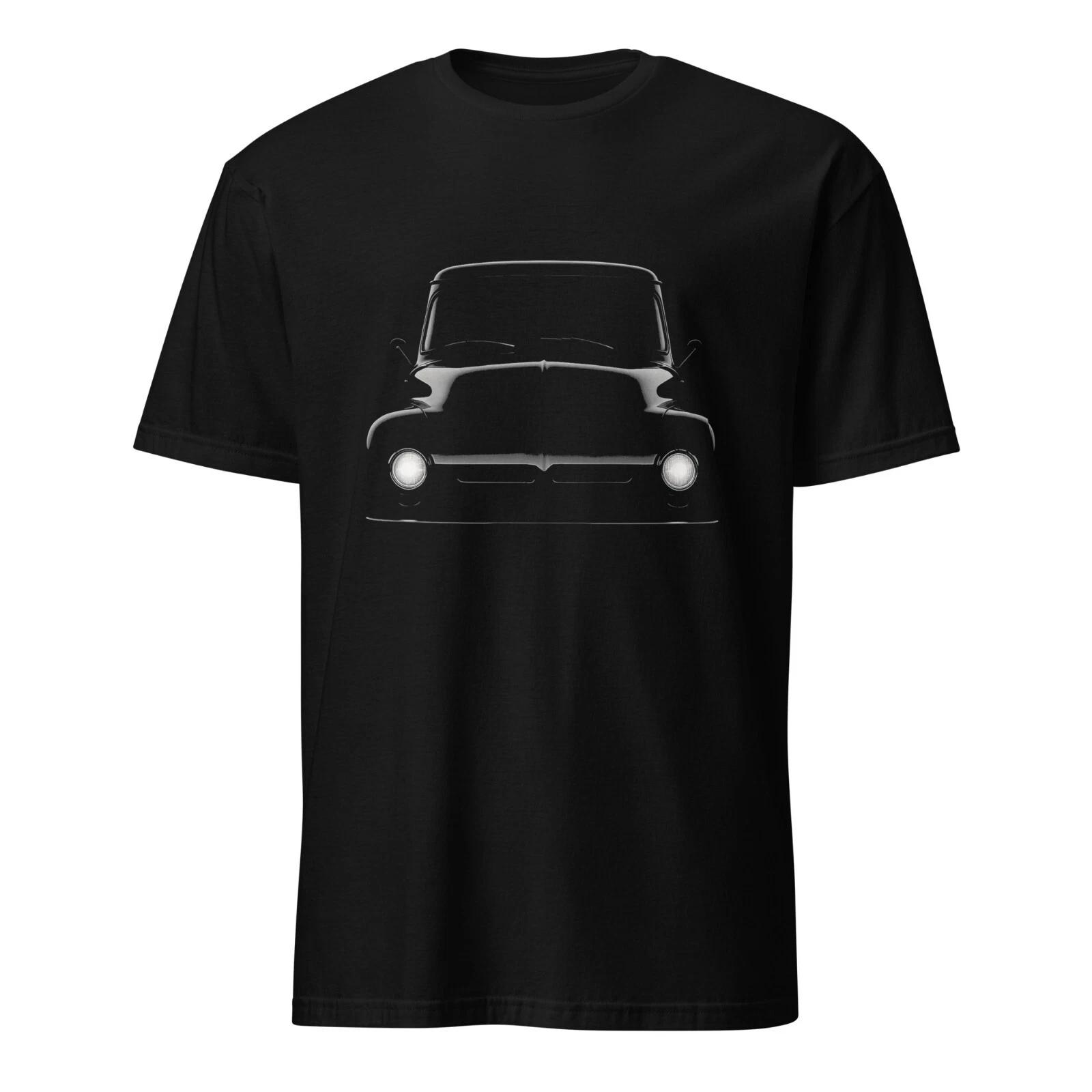 1956 F100 Front View T-shirt – Minimalist Head-On Classic Truck Illustration Tee XXL