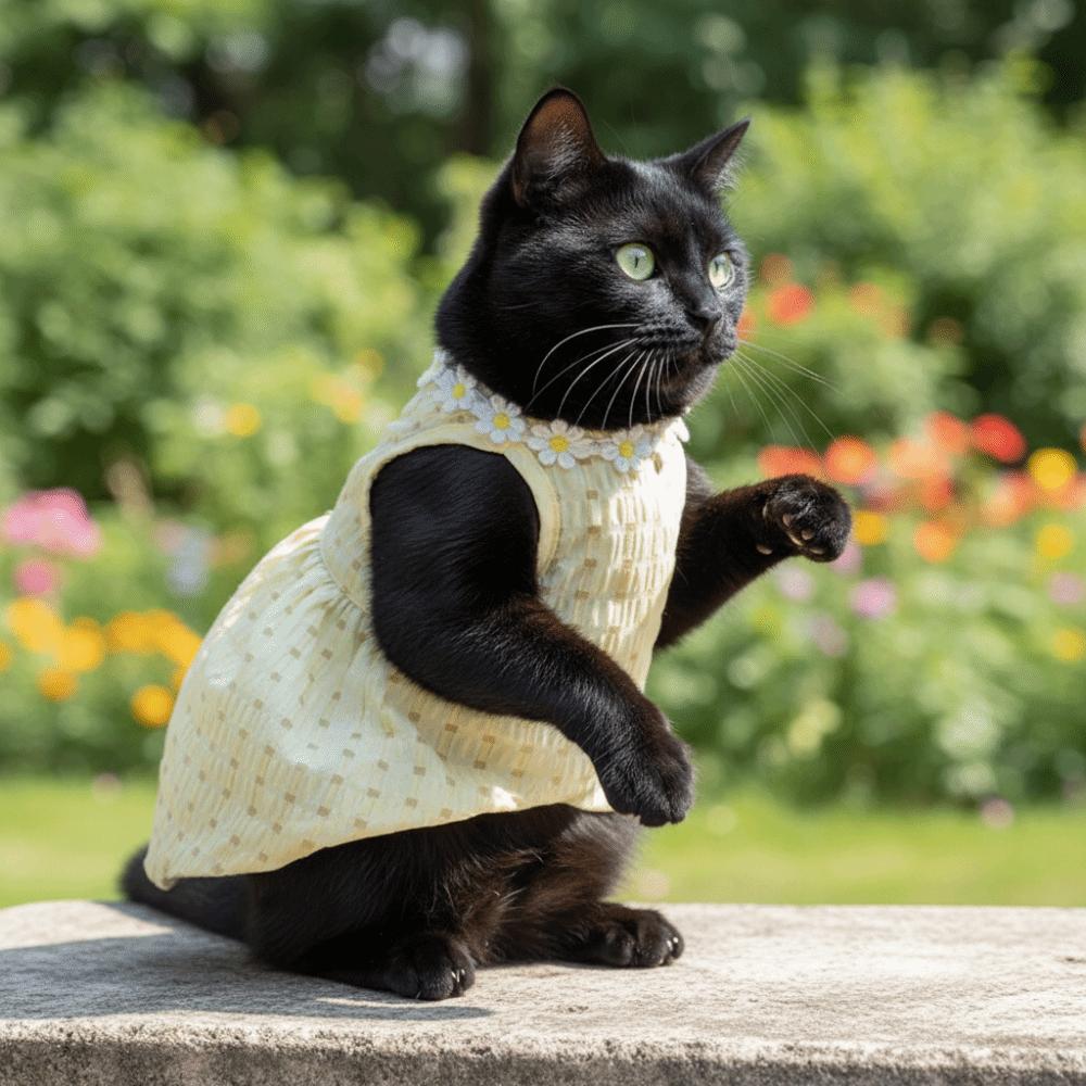 Sweet Cat Princess Skirt Soft Puppy Dresses Fashion Dog Plaid Dress  Spring Summer