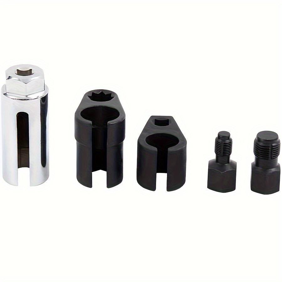 1Set O2 Oxygen Sensor Socket Wrench Set Metric Sockets in Durable Red Case Essential Tool Kit for Efficient O2 Sensor Removal