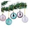 Christmas Ornament 6cm/30pcs Rose Gold Painted Christmas Ball Set Christmas Tree Ball Decoration