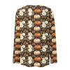 Langarmshirts Für Damen Niedliche Halloween-Print Grafik-T-Shirts Blusen Lässig Große Größen Basis-Oberteile Pullover