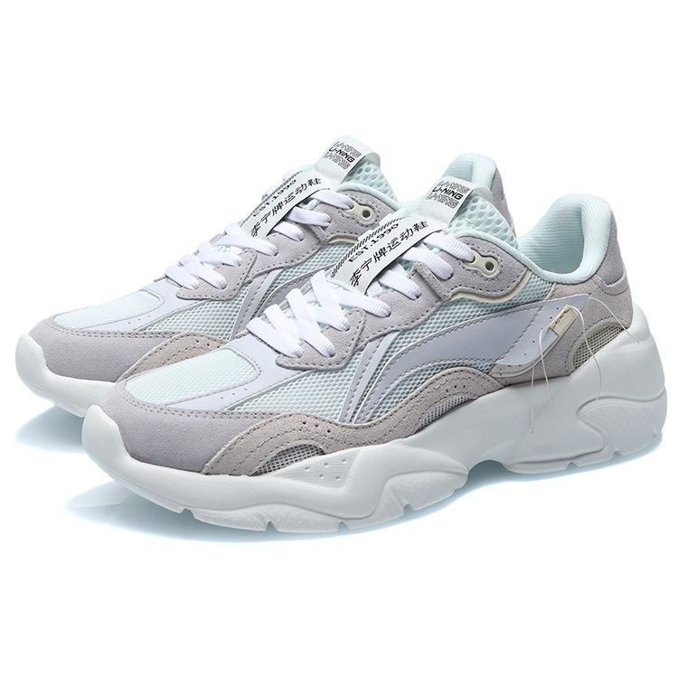 Li Ning Classic Low Top Running Shoes Women Sneaker Light-Blue AGCR166-1