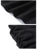 Petite Korean Style Black Spicy Girl Mid-Length Velvet Hip-Hugging Autumn/Winter Skirt Dress