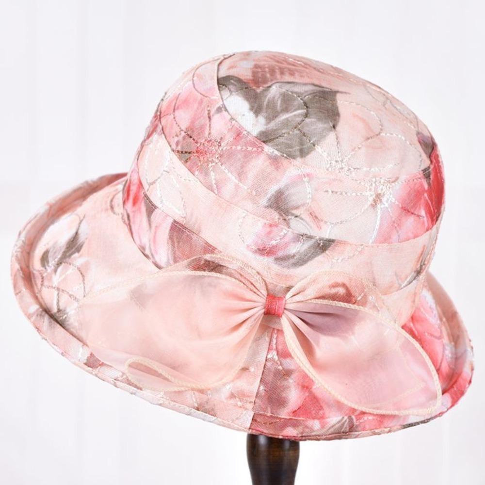 Trendy Bow Design Women's Sun Hat Wide Brim UV Protection Beach Hat Lightweight Breathable Fisherman's Hat Summer Outdoor
