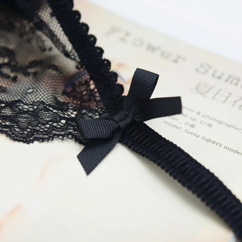 DKGEA Strumpfhalter aus Spitze, ultradünn, sexy Damen-Strapsgürtel mit Stickerei