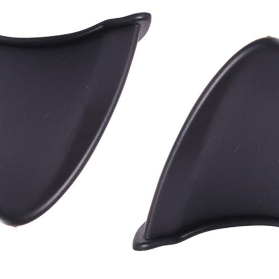 2 szt. Modny kot Łatwy w uszach Wygodna, jednokolorowa silikonowa naklejka dekoracyjna na kask