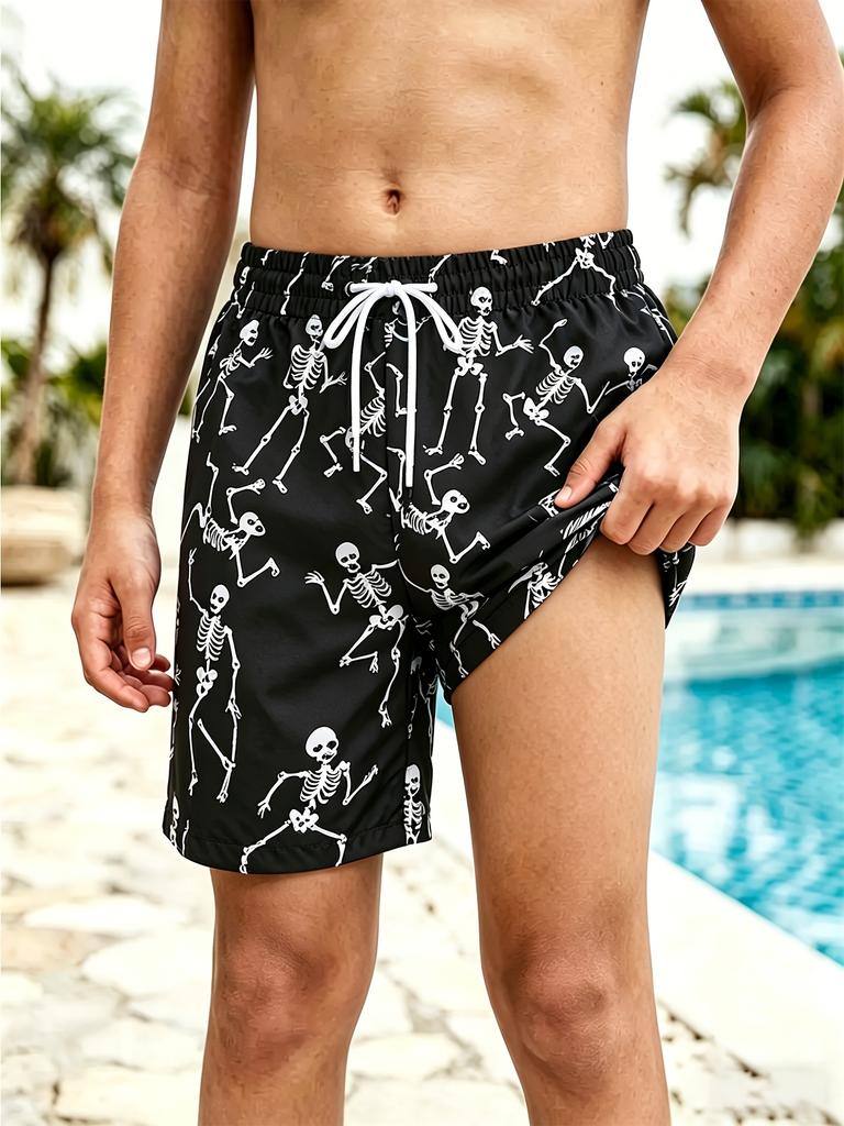 Sommer Strand Stil 3D Gedruckte Lockere Übergröße Schnelltrocknende Shorts