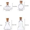 NEW 1:12 Dollhouse Miniature Vase Glass Bottle Wishing Bottle Storage Bottle with Cork Vase Candy Jar Model Doll House Decor