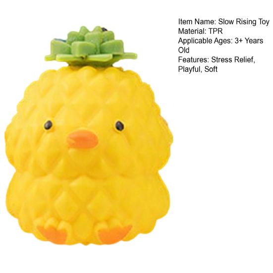 Slow Rising Animal Squeeze Toy Soft Stress Relief Fidget Toy Cute Duck Chicken