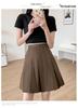 Academy Style Pleated Skirt: Plus Size, High Waist, Mid-Length for Junior & Senior High Students [4 Lengths]