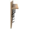 Wall Mounted Nightstand Artisan Oak Finish 80 x 40 x 12 cm
