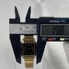 [USED] Working/Battery Operated SEIKO Spirit Watch, Black Dial, Gold, Square