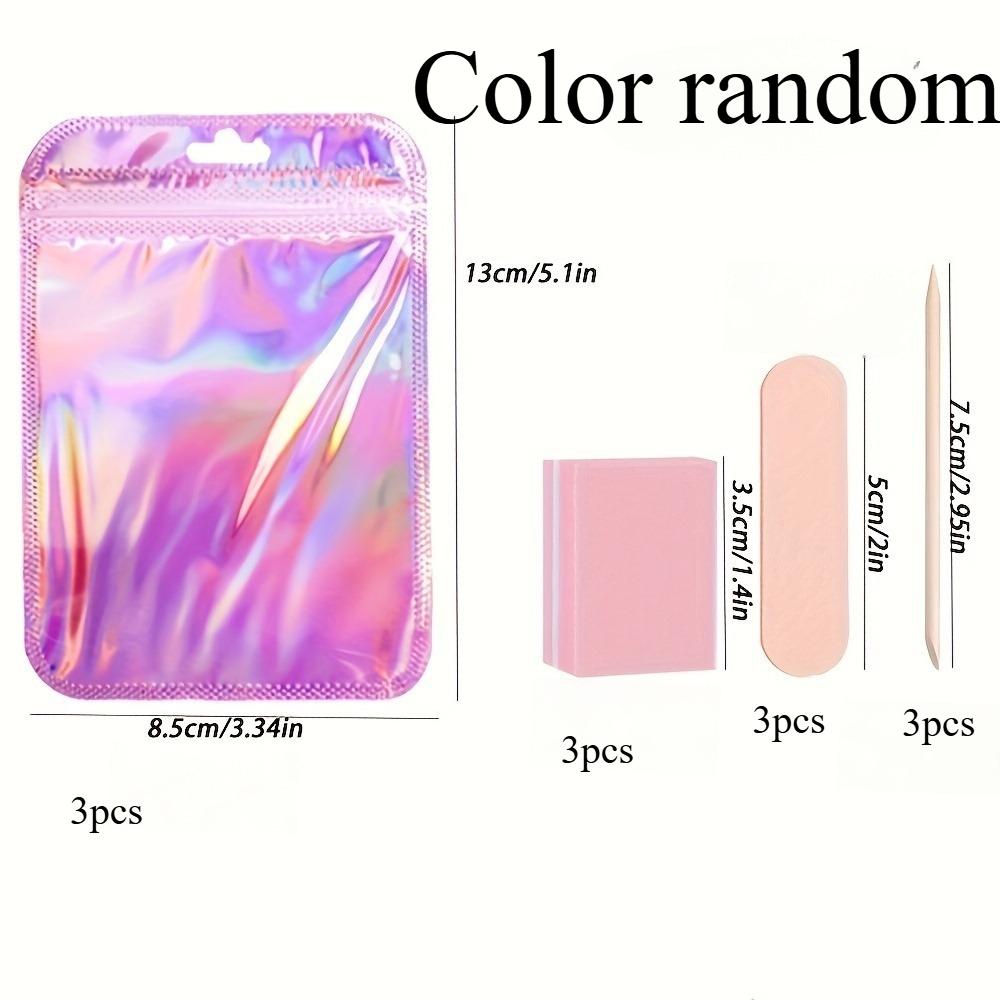 

12 piece nail tool kit, mini nail files, polishing pads, and sticks, suitable for DIY jewelry polishing and nail care