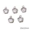 Alloy Charms Inlaid Zircon Heart Star Rhinestone Pendant Accessory For DIY Earring Necklace Accessories