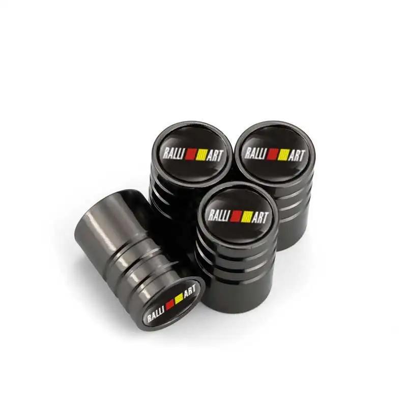 4PCS Alloy Car Wheel Tire Valve Caps Cover for Mitsubishi Ralliart ASX Outlander Lancer 9 Pajero L200 Colt Galant Eclipse Mirage
