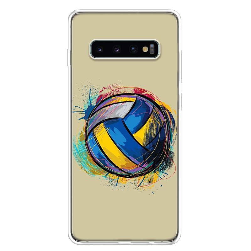 Volleyball Sports Phone Case Cover For Samsung Galaxy A12 A22 A32 A52 A72 A02S A51 A50S A31 A20S A10S Note 20 Ultra 10 Plus Gala