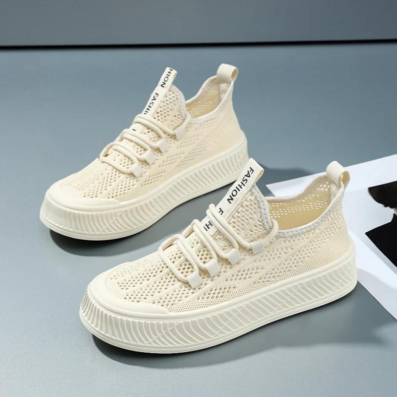 

Summer Women s Sneakers Comfortable Breathable Soft Non-Slip Flat Casual Shoes Outdoor Casual Sports Shoes 42 чорний