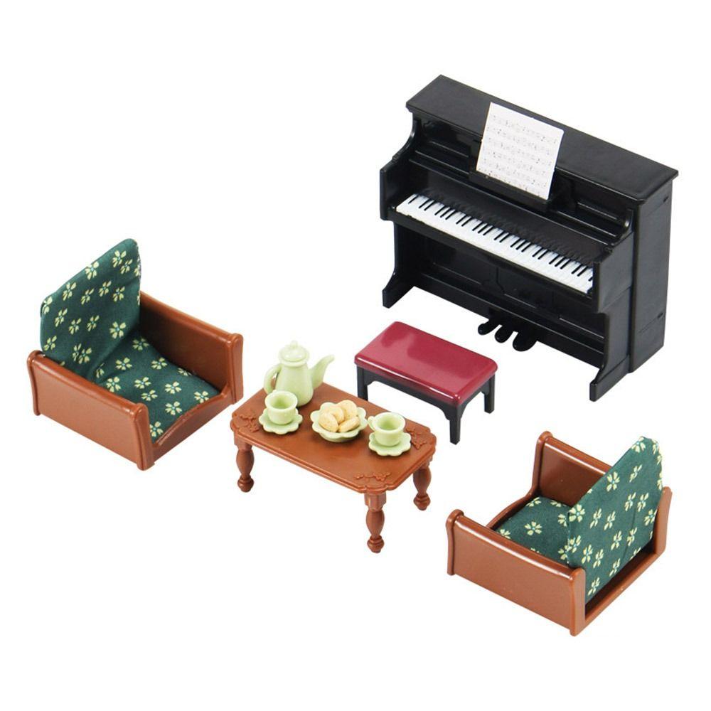 10Styles Dollhouse Miniature Bed 1/12 Chairs Model Toys New Accessories Dollhouse Decoration