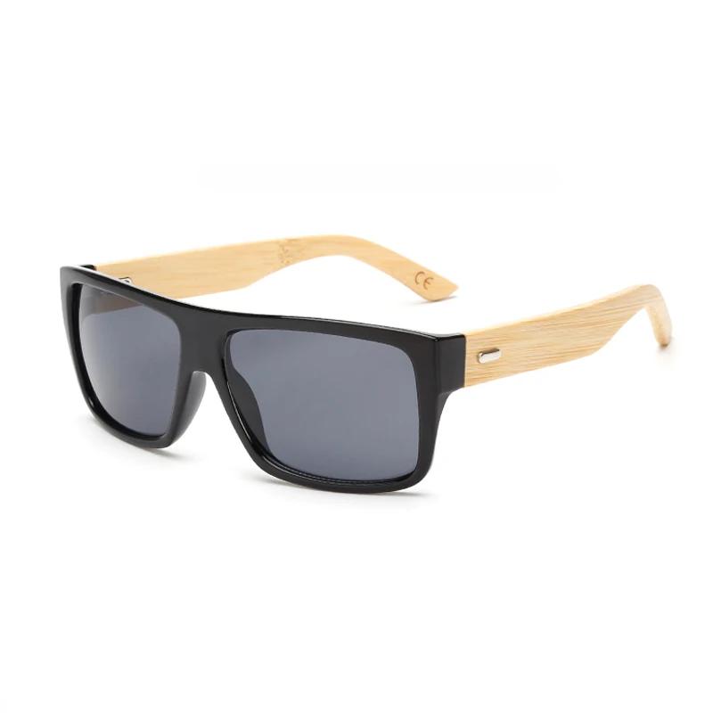 Classic Bamboo Wood Climbing Sunglasses Brand Design Men Women Coating Mirror Glasses Retro Glasses Shades Gafas De Sol UV400