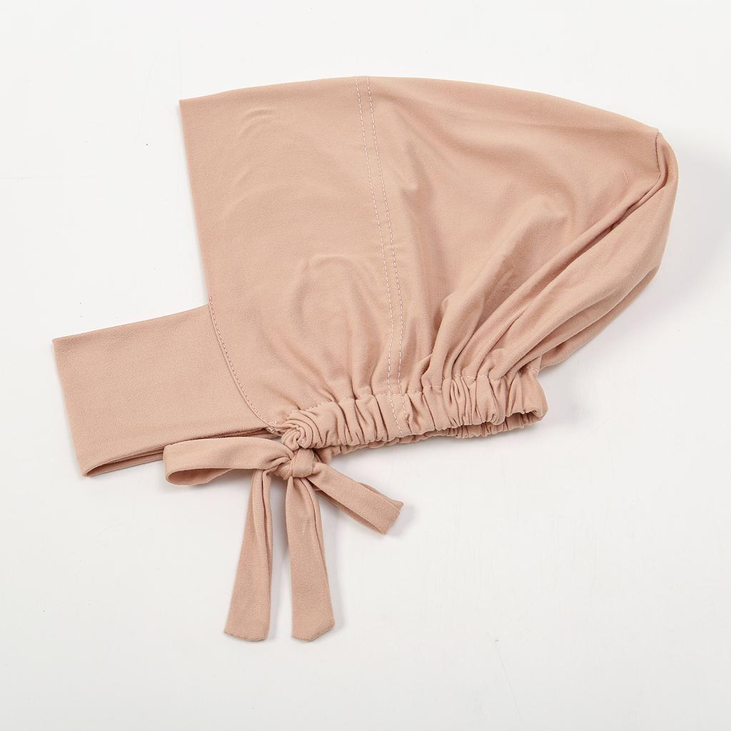 Islam Hijab Caps Muslim Women Inner Hijab Solid Color Undercap Hijab Femme Musulman Turban Islamic Ready To Wear Headcover