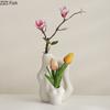 2 Buc/set Vaze Ceramice Artizanale Decorative Creative Vază pentru Flori Uscate Foyer Artă Decorativă Aranjament Floral Accesorii Decor Acasă