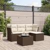 VidaXL Garden Lounge Set with Cushions 5 Pcs, Sofas with Adjustable Feet, Outdoor Furniture Set Patio Terrace, 3217553