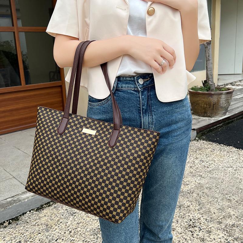 Printed Tote Bag Women's Bag Casual Mommy Bag Korean Version Large Capacity Shoulder Bag Casually