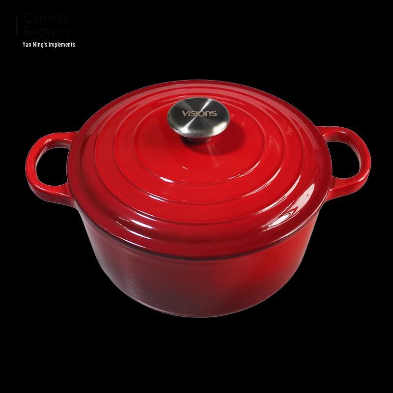 Corning Joyful Kitchen Enamel Casserole Pot