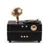 Retro Gramophon Aroma Diffusor & Bluetooth Lautsprecher mit Fernbedienung - Ultraschall Luftbefeuchter & Heimdeko Geschenk