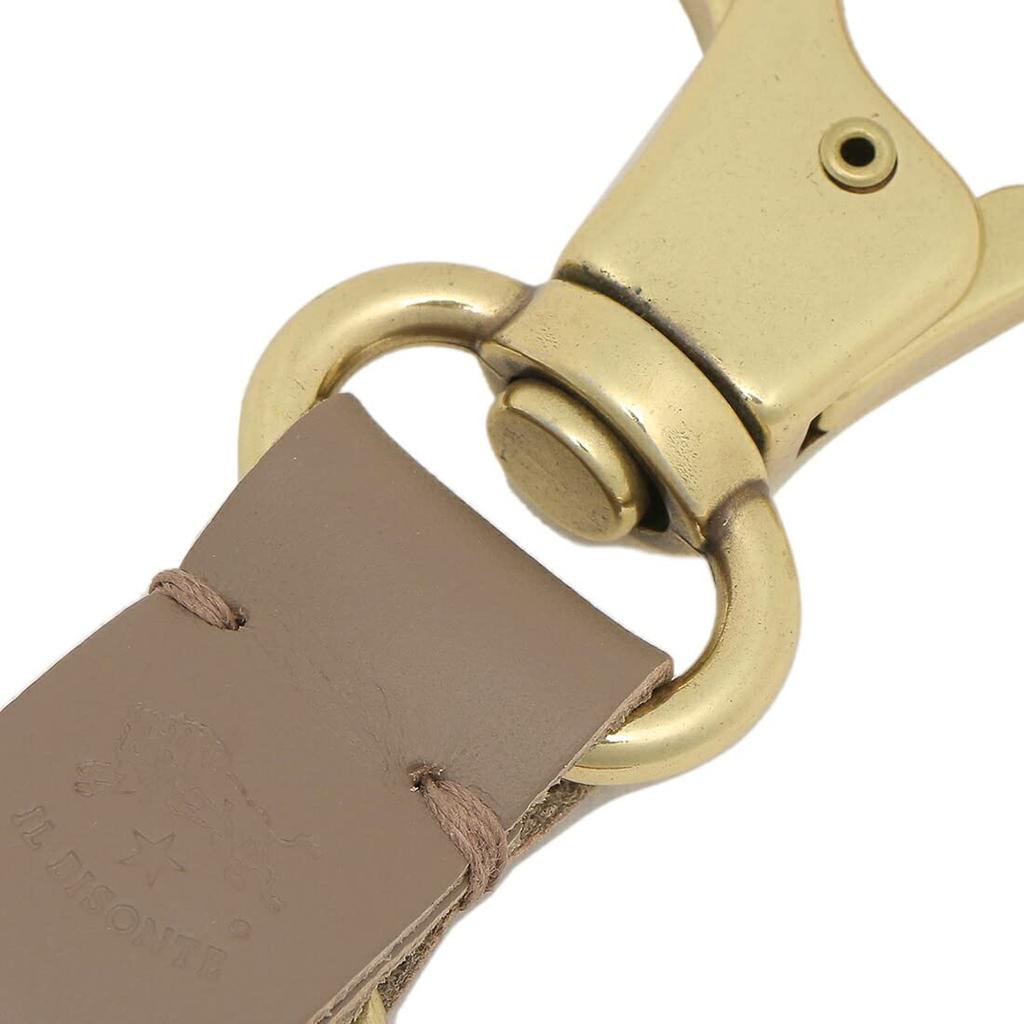 IL BISONTE Key Ring, Greige, for Men and Women, SKH016 PG0001 GY103 [Used]