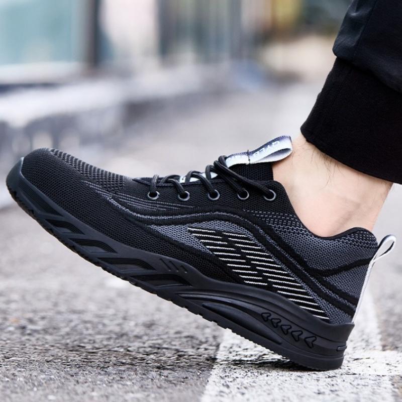 

protective shoes with metal toe anti-slip work shoes comfortable safety boots soft working shoes for man safety toe sneakers 36