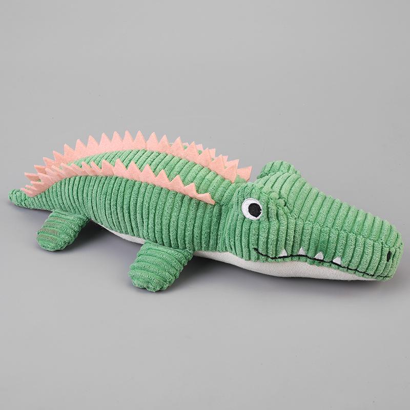 Realistic Crocodile Plush Pet Toys Squeaky Chew Toy for Puppies Boredom Grinding Teeth Interactive Dog Supplies