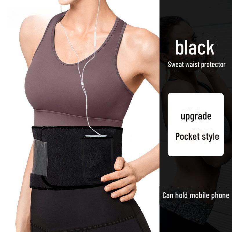 Women's Sweat-Resistant Waist and Abdomen Fitness Belt for Squats and Running