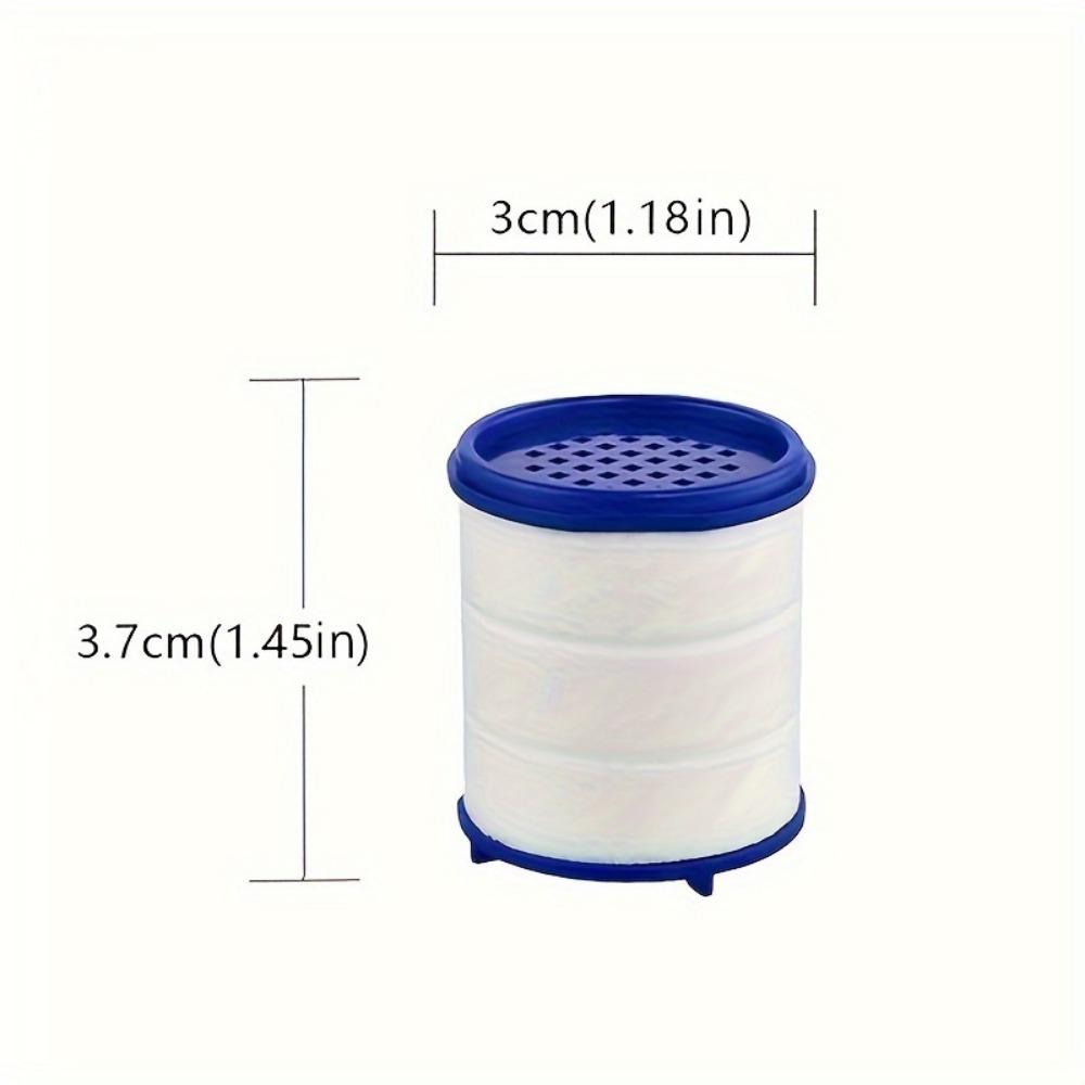 20pcs Replacement Water Filter Cartridges for Faucet Shower Head Filtration Systems, Universal Fit Sink Tap Purifier Elements