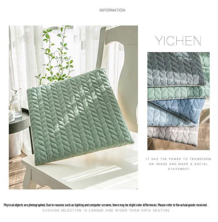 Nordic Japanese Style Non-Slip Thick Cotton Chair Cushion for Dining or Office