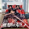 Bettbezug Kissenbezug Bettwäsche-Set Erwachsener Junge Attack on Titan Mädchen Schlafzimmer Dekoration Kinder Geschenk Einzel Doppel Groß Si