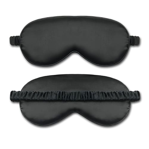 LUYING Silk Eye Mask, Lightweight, Breathable, Soft To the Touch, No Pressure, Light Blocking, Comfortable Sleep, Adjustable, Washable, Unisex, Perfec