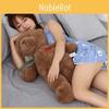 Lattice Bowknot Teddy Bear Plush Toy Cartoon Stuffed Animal Dolls Gift Kids