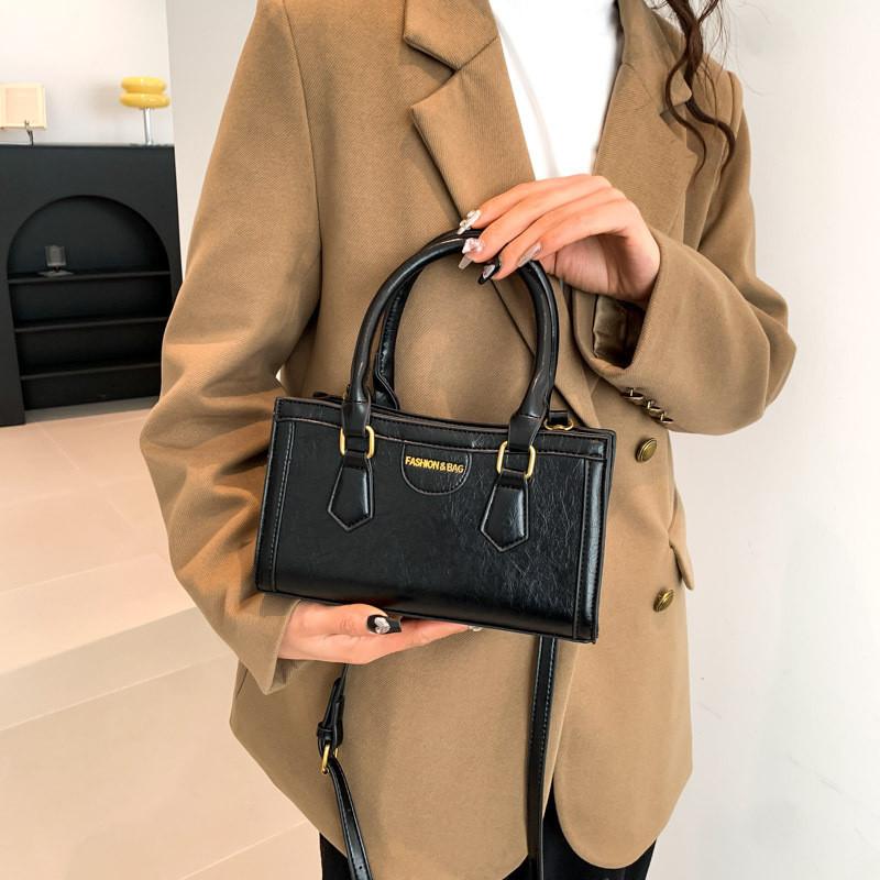 Trendy Urban Minimalist Women s Handbag 2023 New Fashion Shoulder Tote Crossbody Bag чёрный