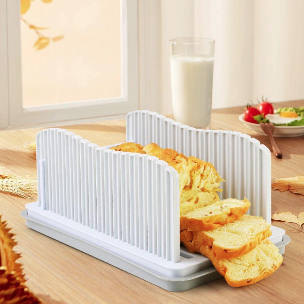 with Bread Crumb Tray Toast Slicer Adjustable Width Bread Slicing Plate Sandwich