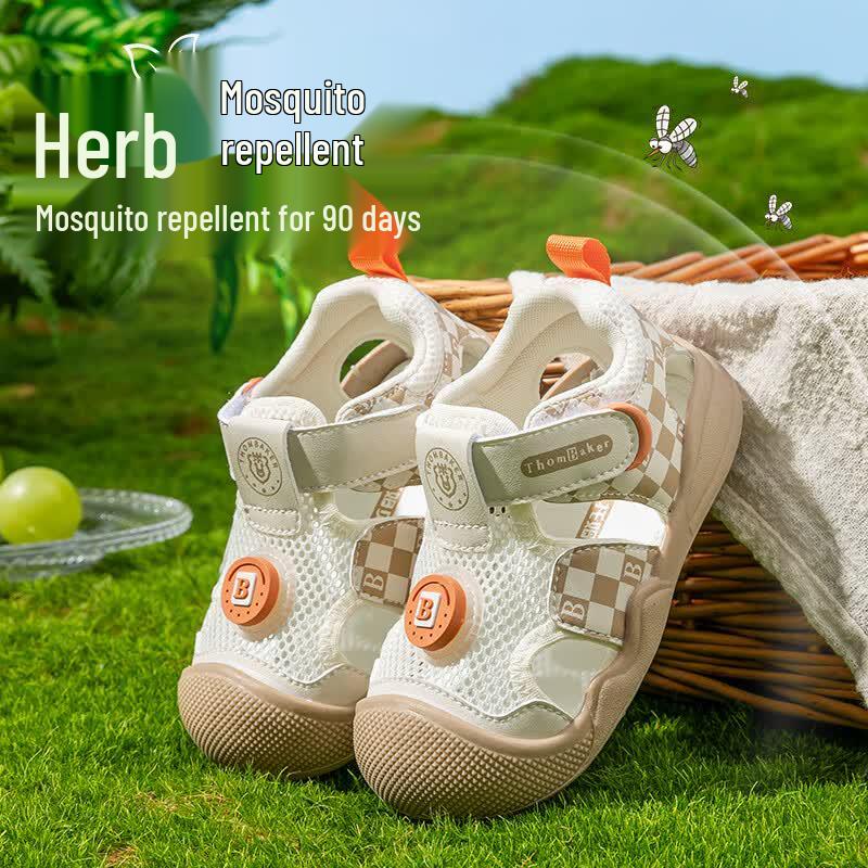 Tombeck Baby Mosquito Repellent Closed-Toe Sandals 17