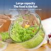 Dual Speed Food Processor 300W Electric Meat Grinder 4 Bi Level Blades Vegetable Chopper Detachable Dishwasher Safe