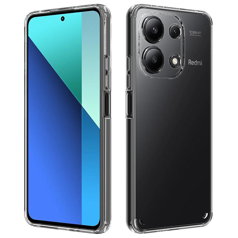 For Xiaomi Redmi Note 13 4G Case Scratch Resistant TPU+Acrylic Clear Phone Cover