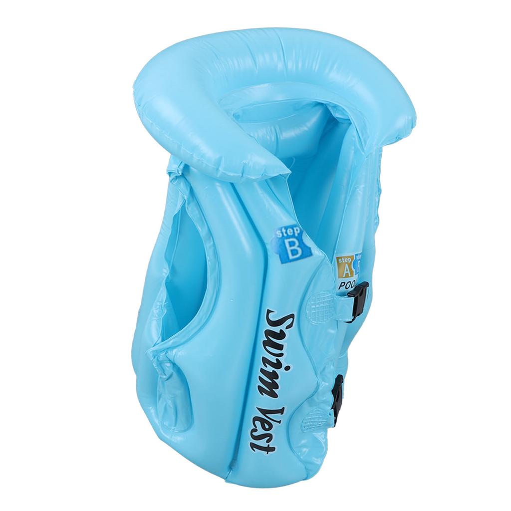 Toddler Inflatable Swim Suit Quick Release Buckle Children Kids Swimming Vest for 3‑8 Years Old