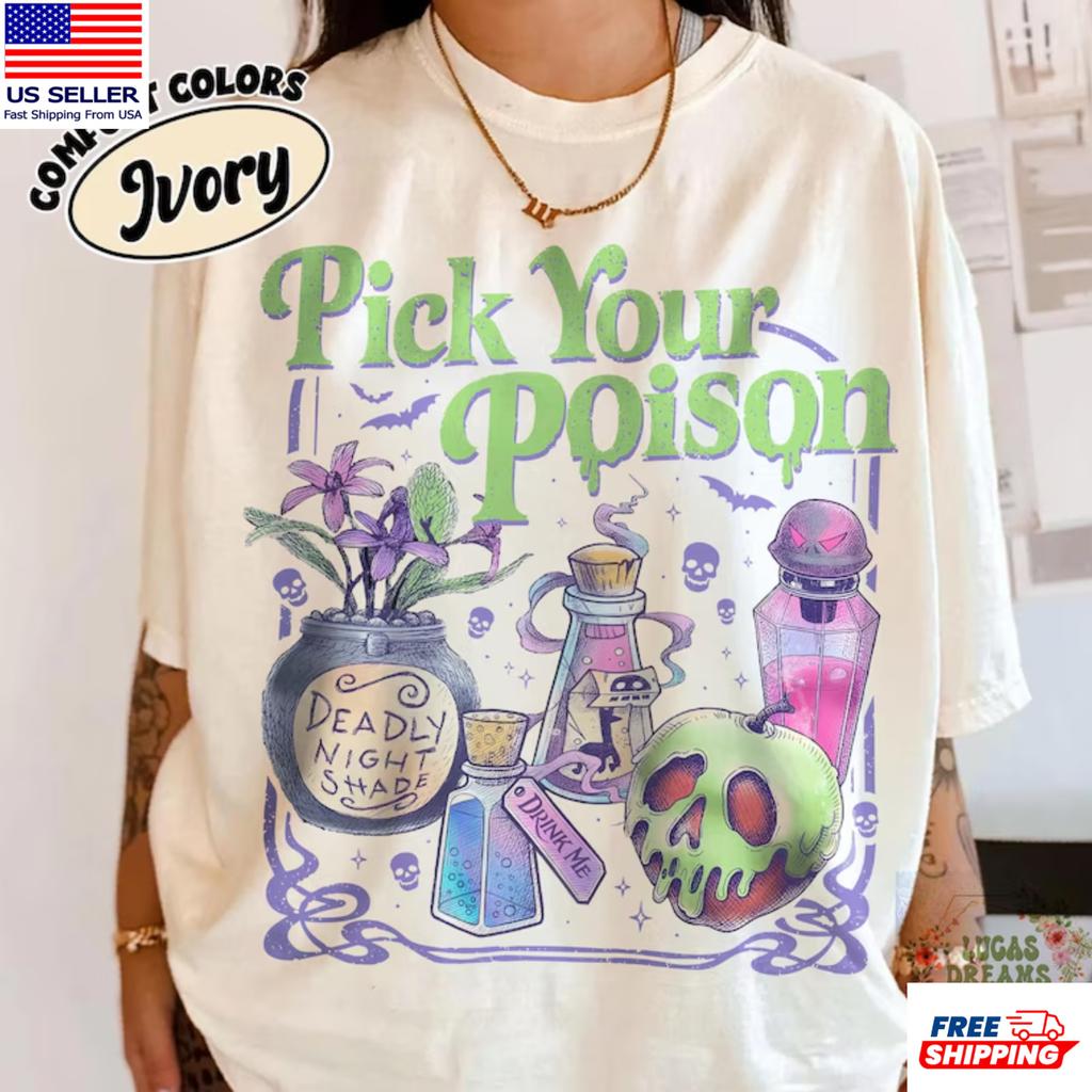 Pick Your Poison Kuzco Poison Apple Villain Halloween T-Shirt S-5XL