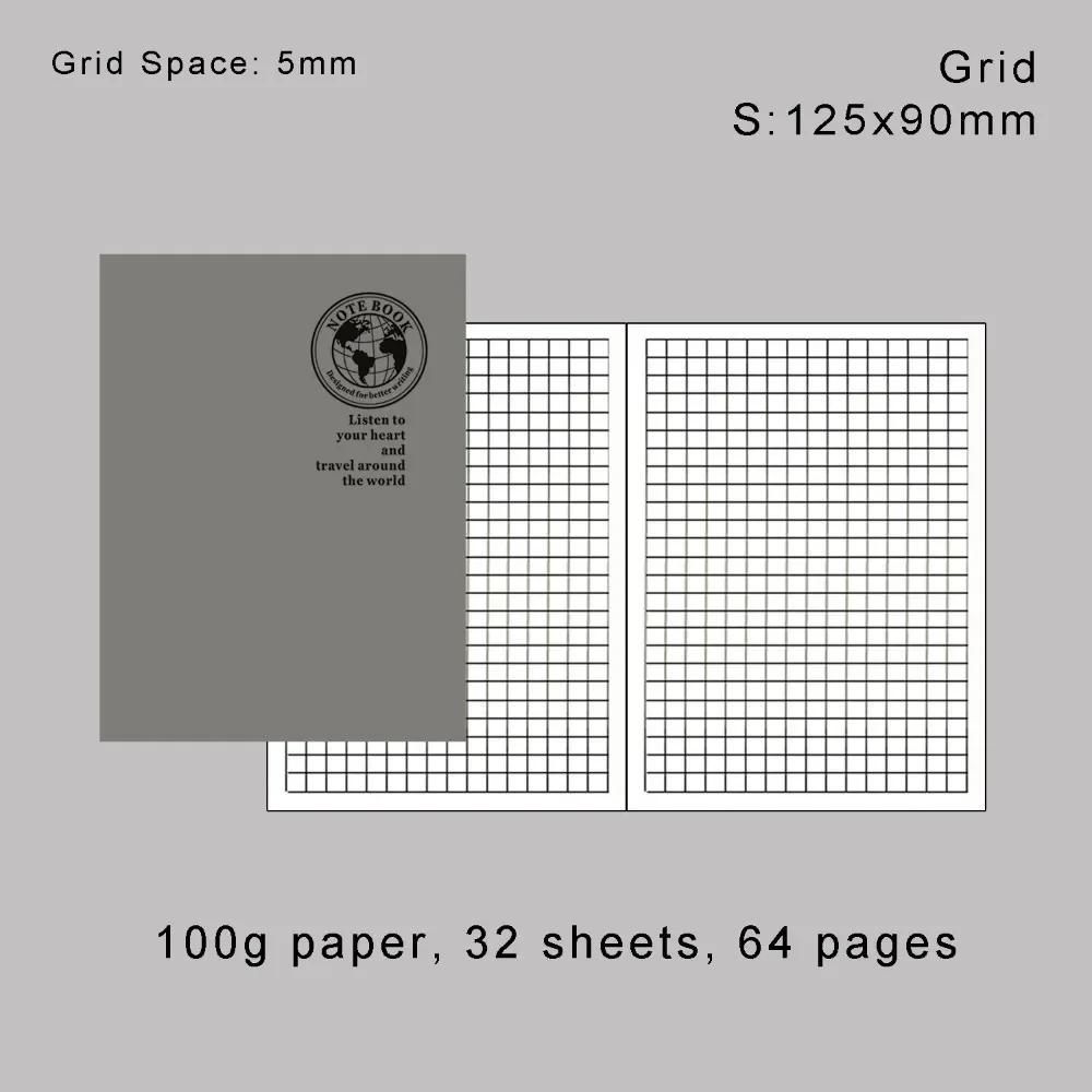 Retro Foil Gold Cover Travelers Notebook Refill Filler Paper for Midori Notebook and Journal Insert Refill Standard Passport