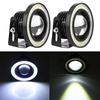 Universal 2pcs 10W LED COB Angel Eyes Daytime Running Light Car Vehicle Fog Lights (3.0in)