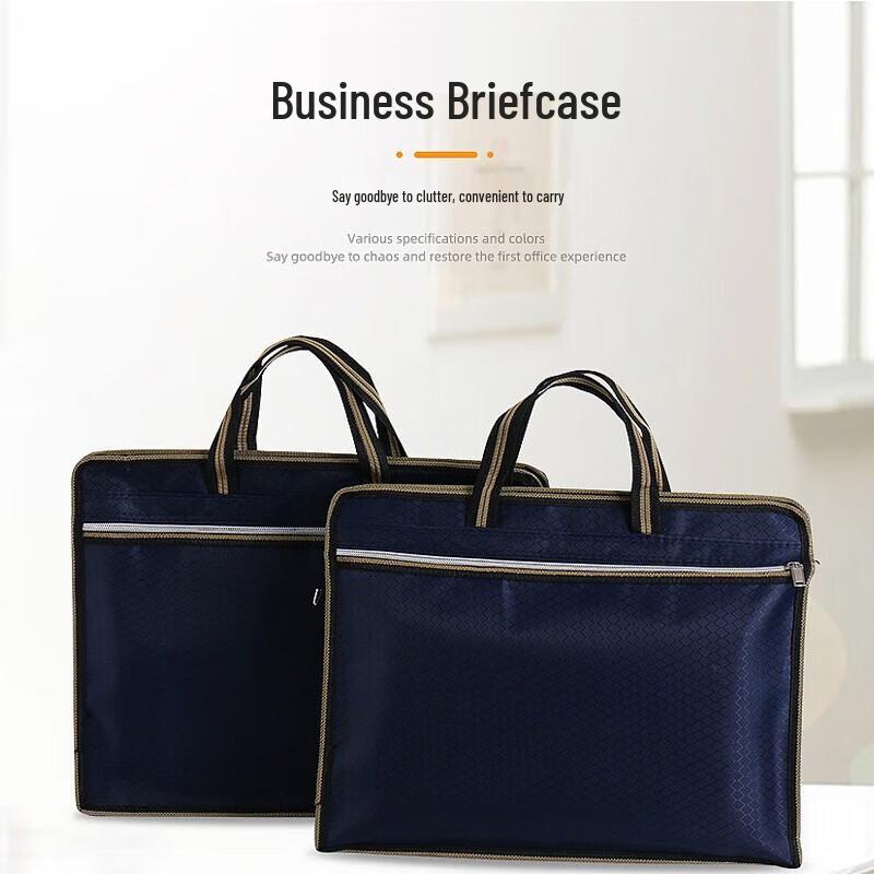 Tri-polar Oxford Laptop Briefcase